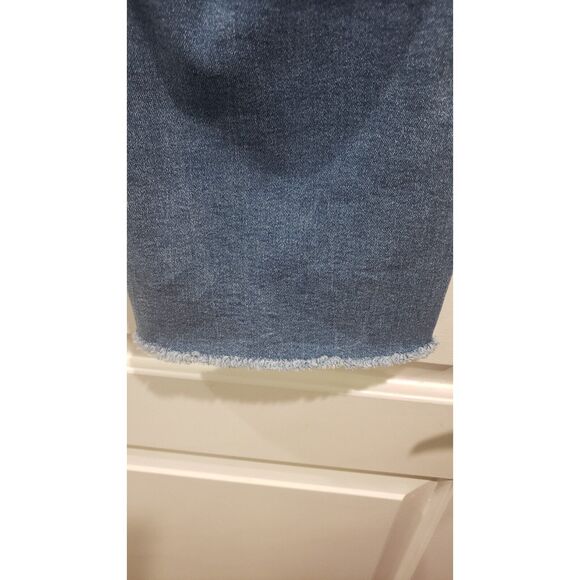 DL1961 Mara Straight High Rise Instasculpt Ankle-Dark Riviera Frayed Size18W NWT - Picture 8 of 9